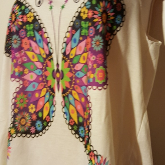 Butterfly tank top Size small Mexicali Blues - Picture 3 of 6